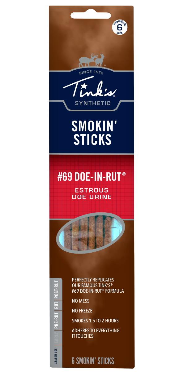 Tinks Smokin Stick #69-X Doe In Estrus Deer Attractant 6-Pack