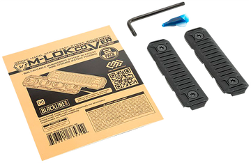 Strike Industries M-LOK Cable Management Cover Long 3.14" Black Polymer 2-Pack