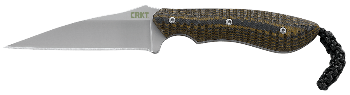 Columbia River 2388 S.P.E.W. 3" Fixed Wharncliffe Plain Edge 5Cr15MoV Black/Brown G10 Handle