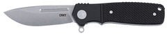 Columbia River K246KXP Homefront Compact 2.91" Folding S35VN Plain Stonewashed Drop Point Black G10 Handle