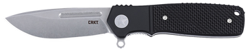 Columbia River K246KXP Homefront Compact 2.91" Folding S35VN Plain Stonewashed Drop Point Black G10 Handle