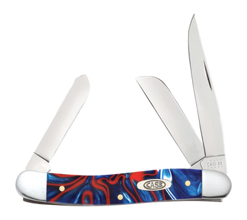 Case 11201 Patriotic Kirinite Medium Stockman Folding Pocket Knife