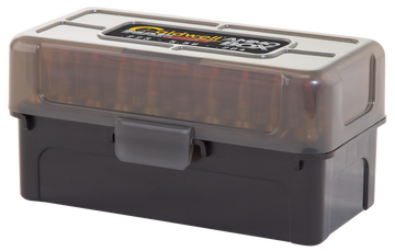 Caldwell Mag Charger Ammo Box 223 Rem/5.56 NATO/204 Ruger 50-Round Translucent Black Polymer - 5 Pack