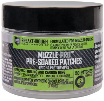 Breakthrough Clean Muzzle Pro Pre-Soaked Cleaning Patches 50-Pack