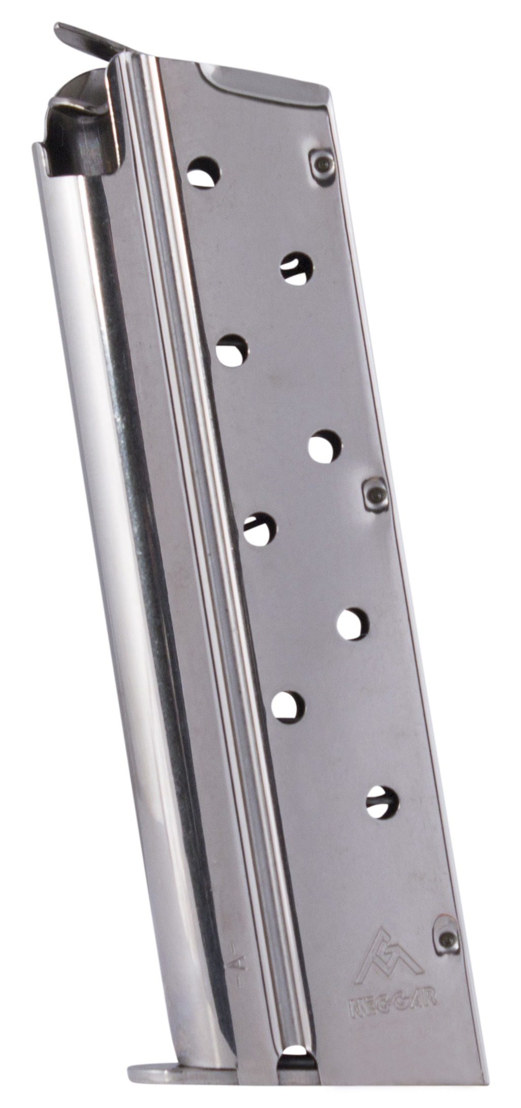 Mec-Gar 1911 Government 9mm Luger 9-Rd Nickel Carbon Steel Detachable Magazine