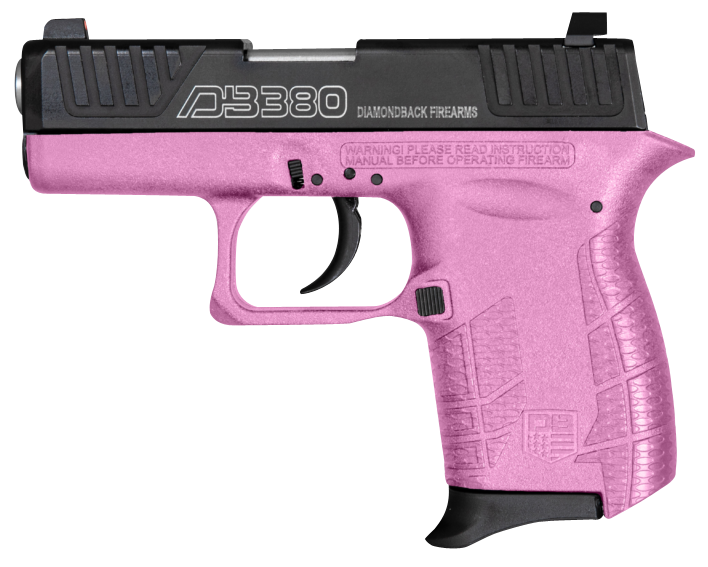 Diamondback DB380 Gen4 380 ACP 2.80" 6+1 Pistol - Pink Frame/Nickel Boron Slide