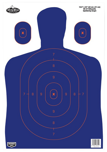 Birchwood Casey Dirty Bird 16.5" x 24" Silhouette Hanging Tagboard Target - 3 Per Pack