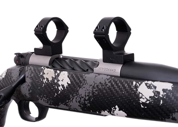Weatherby W940705 Scope Mount/Ring Combo 1" Medium Rings Matte Black Alloy - Mark V Magnum 9-Lug Action