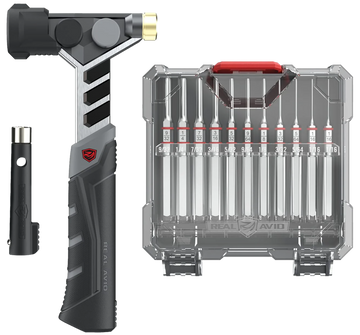Real Avid AVAMHAPS Master Hammer and Accu-Punch 11-Piece Pin Punch Set