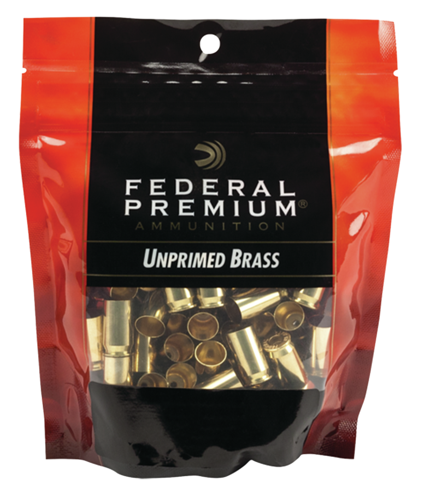 Federal Gold Medal Premium 40 S&W Unprimed Handgun Brass - 100/Bag