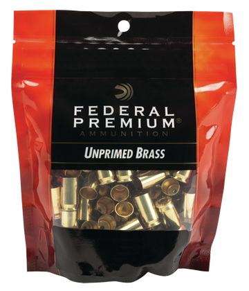 Federal Gold Medal Premium 40 S&W Unprimed Handgun Brass - 100/Bag