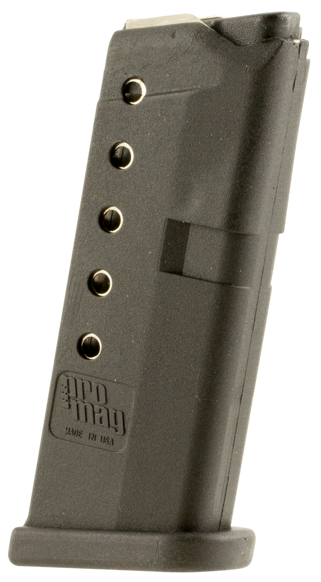 ProMag GLK10 Standard 380 ACP 6rd Black DuPont Zytel Polymer Detachable Magazine for Glock 42