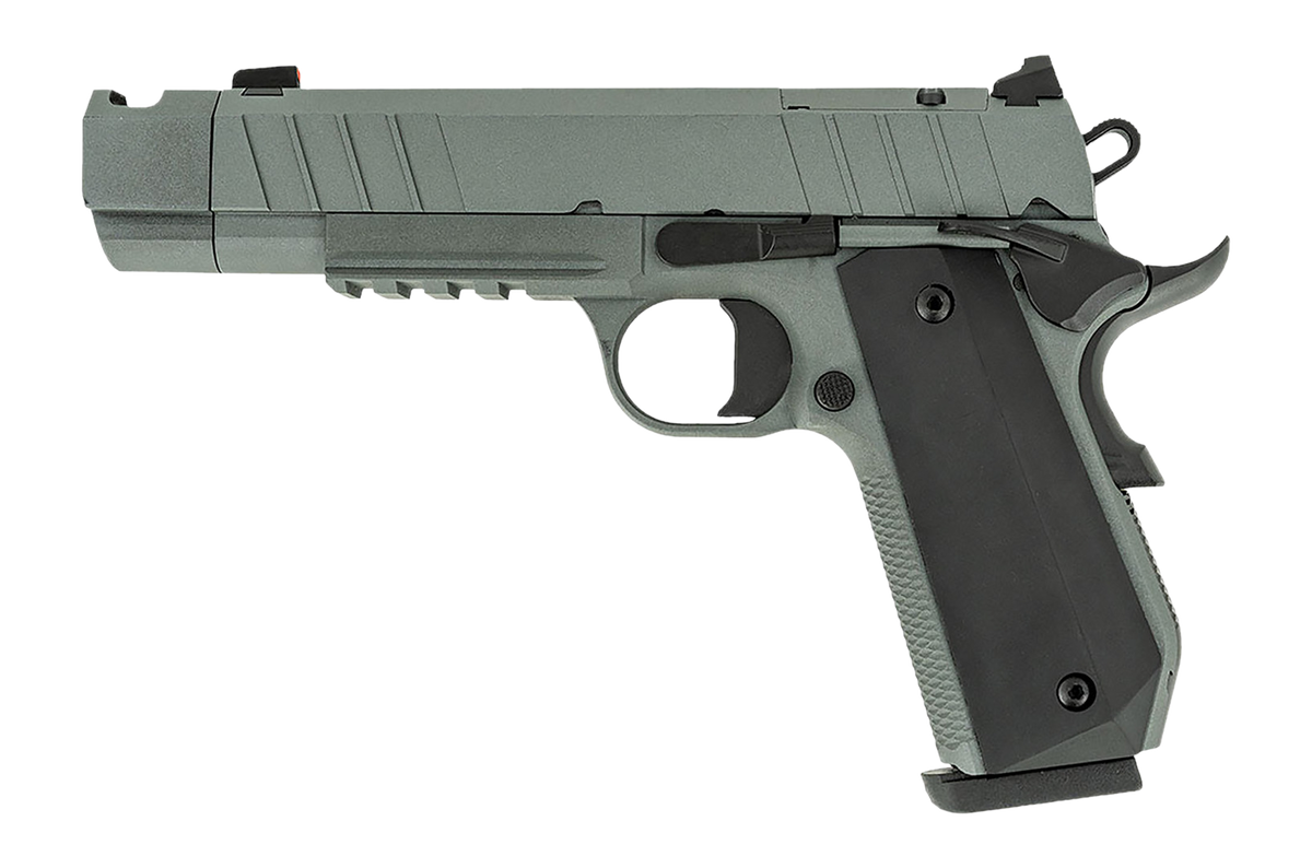 Tisas Arms 1911 Night Stalker Carry 10mm Auto 4.25" 8+1 SAO Pistol - Gray Cerakote