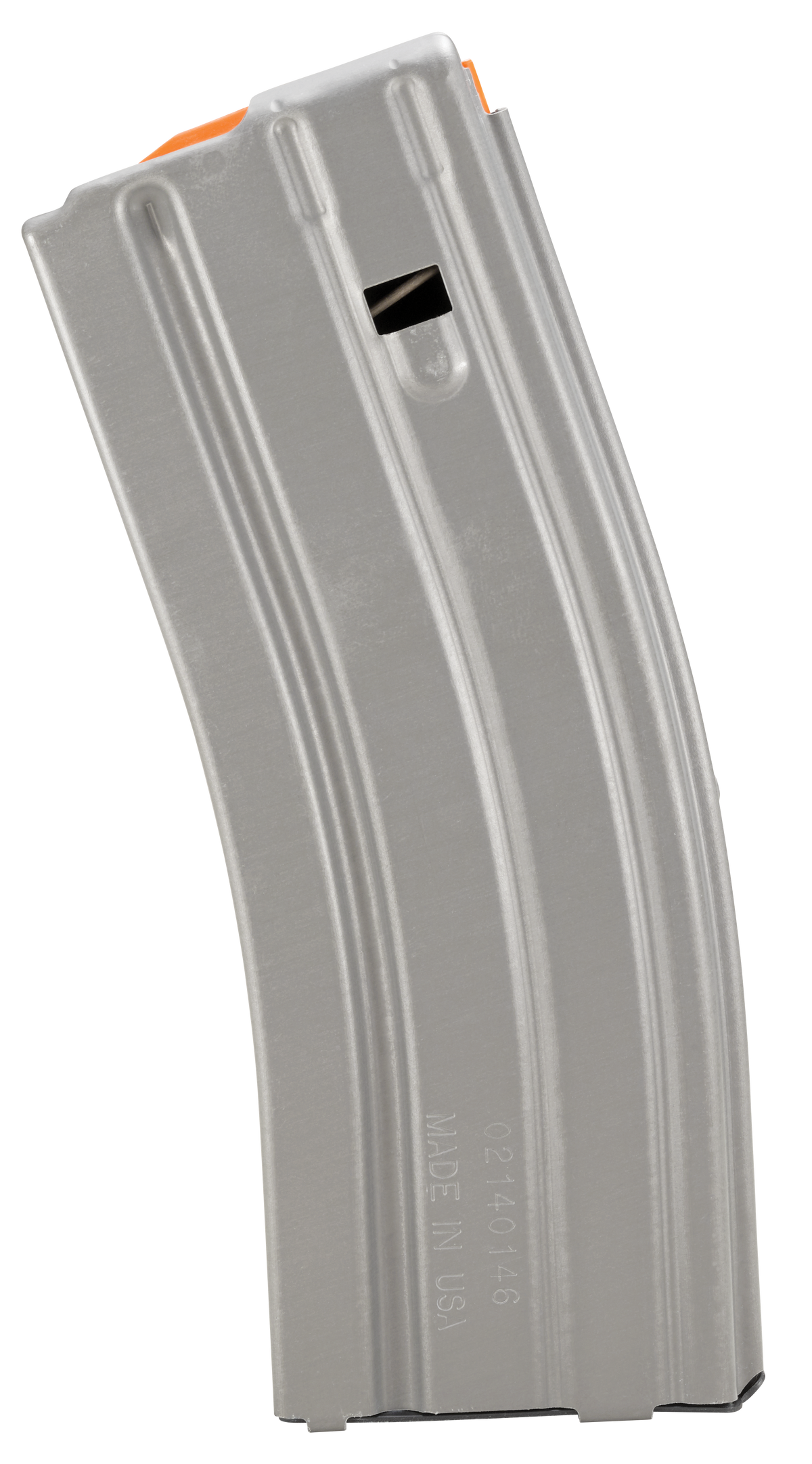 DuraMag Speed AR-15 30rd .300 Blackout/.223/5.56mm 6061-T6 Aluminum Magazine - Gray w/ Orange Follower