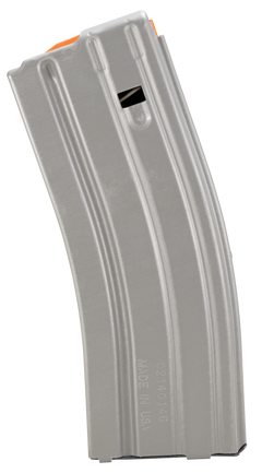 DuraMag Speed AR-15 30rd .300 Blackout/.223/5.56mm 6061-T6 Aluminum Magazine - Gray w/ Orange Follower