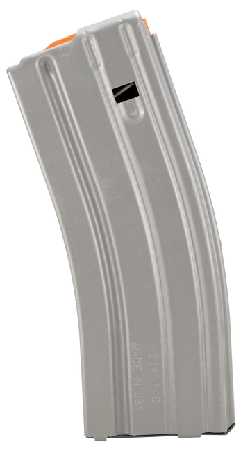 DuraMag Speed AR-15 30rd .300 Blackout/.223/5.56mm 6061-T6 Aluminum Magazine - Gray w/ Orange Follower