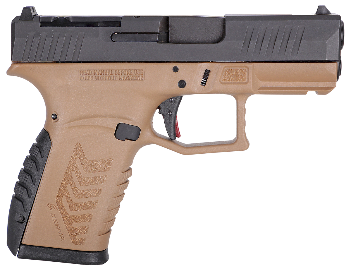 Derya Firearms DY9Z 9mm Luger 3.5" 15+1 Semi-Auto Pistol - FDE/Black