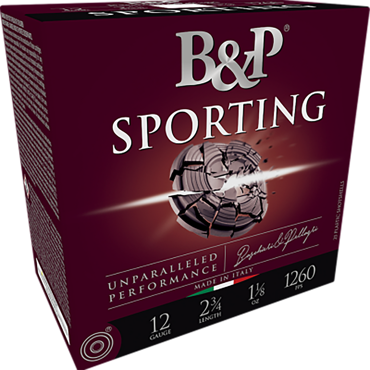 B&P Ammunition Sporting Clay 12 Gauge 2.75" 1oz #8.5 Shot 25 Rd - Box or Case