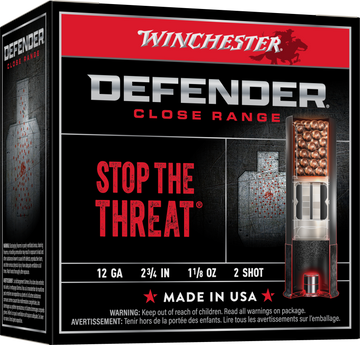 Winchester Ammo Defender 12 Gauge 2.75" 1-1/8 oz #2 Shot 25 Rd - Box or Case