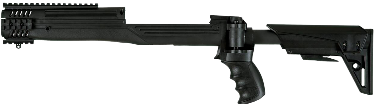 Advanced Technology Strikeforce Gen 2 Stock 6-Position Side Folding Black Glass Reinforced Polymer for Ruger Mini-14/30