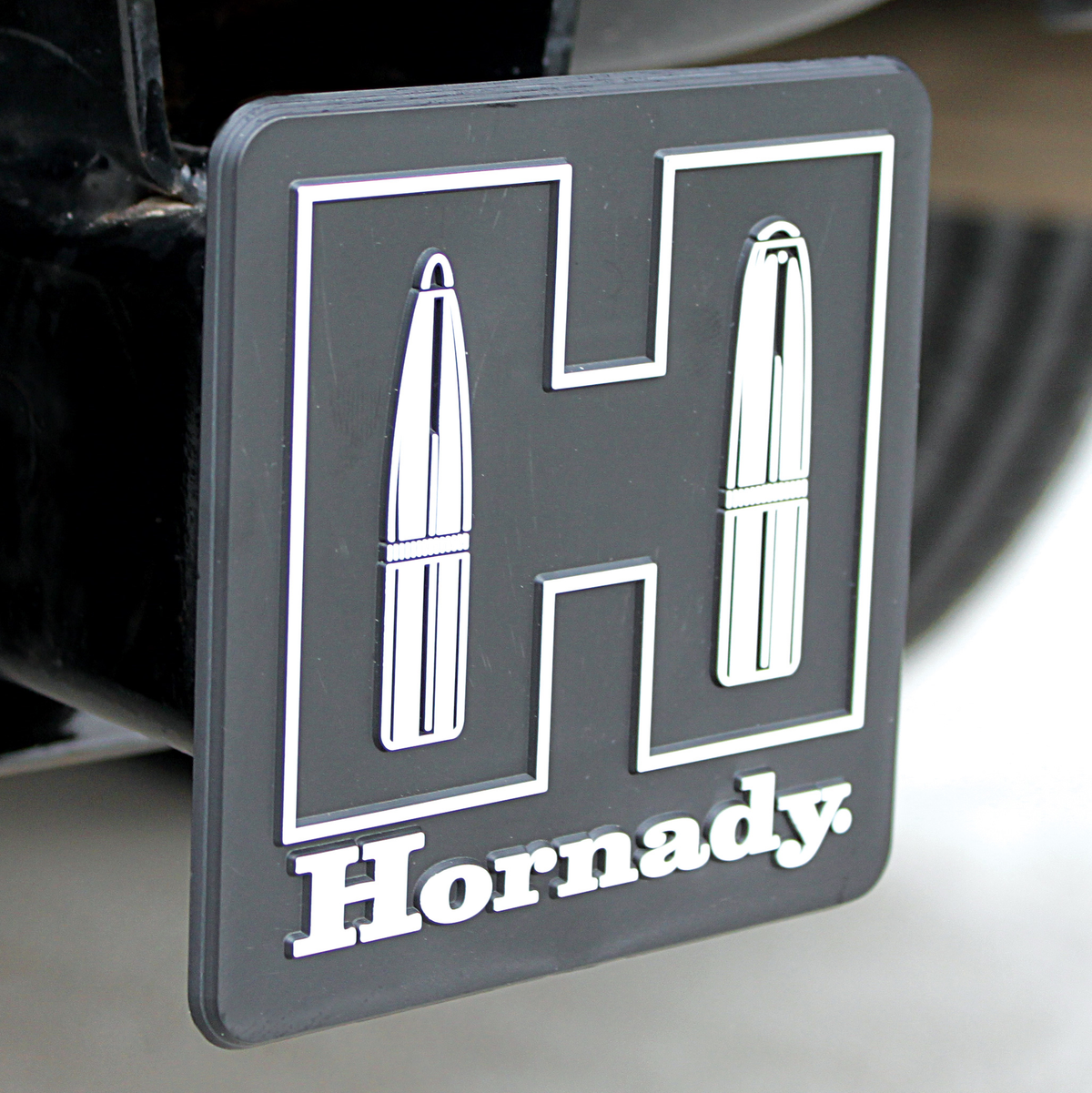 Hornady 99132 "H" Hitch Cover Black/White Plastic 2"