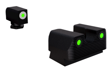 Rival Arms RA1B231G Night Sights for Glock 17/19 Green Tritium White Outline Front / Black Outline Rear