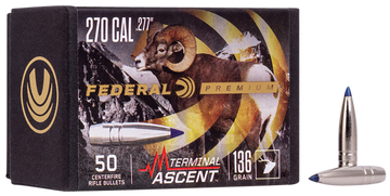 Federal Premium Terminal Ascent .270 Win 136gr Reloading Bullets - 50/Box