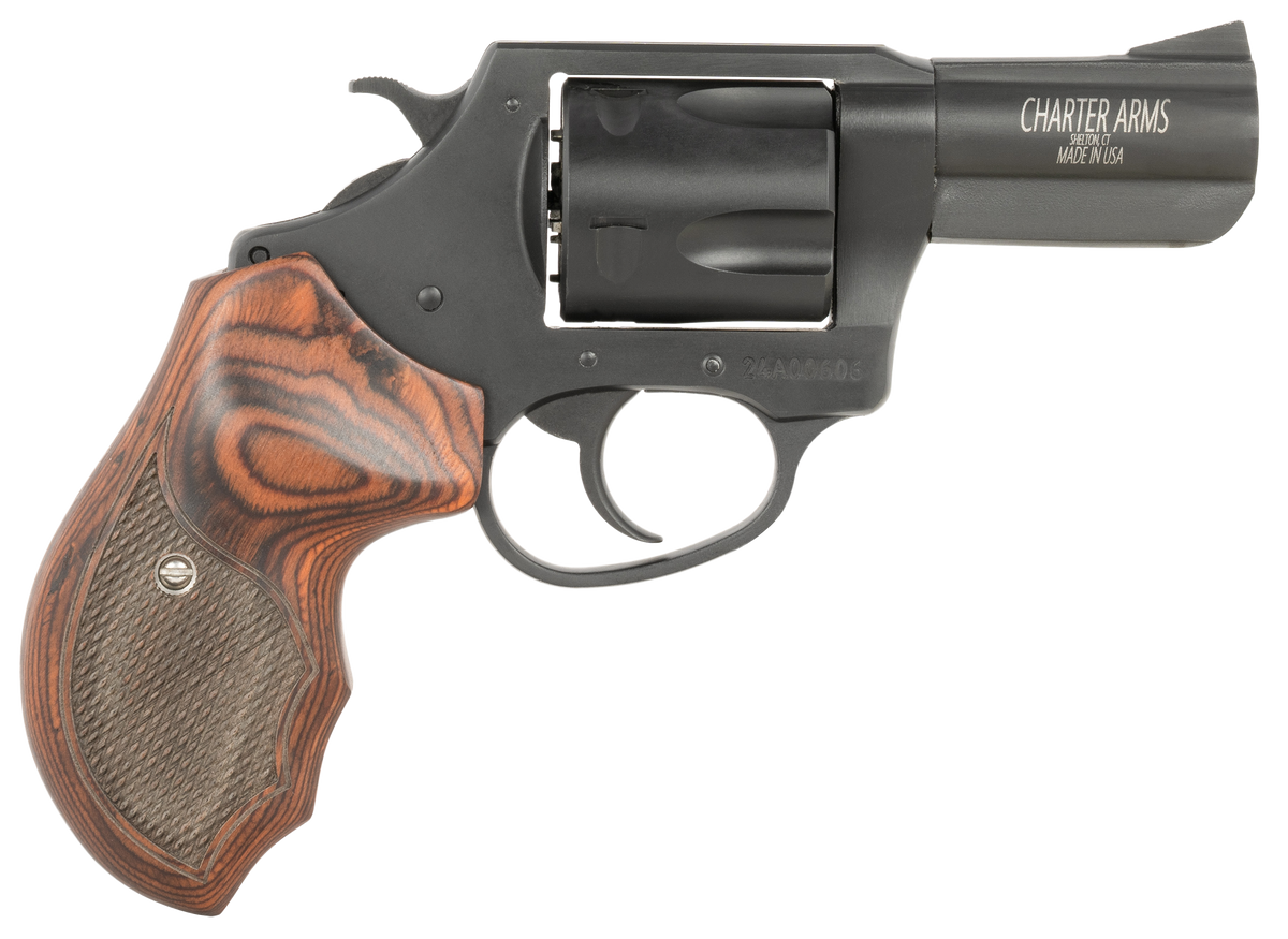 Charter Arms Bulldog 44 Special 2.50" 5-Rd DA/SA Revolver - Black Passivate/Rosewood