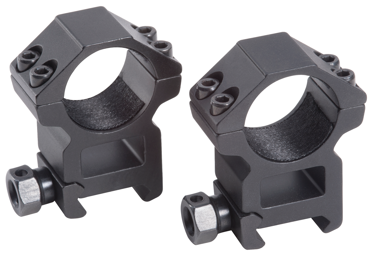 Traditions A764H Tactical Rings 30mm High Matte Black - Weaver