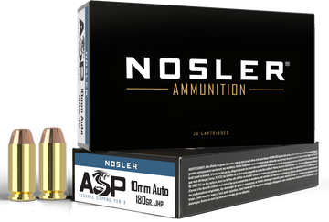Nosler Assured Stopping Power 10mm Auto 180gr Jacketed Hollow Point - Box or Case
