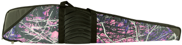 Bulldog Pinnacle 48" Rifle Case Muddy Girl Camo Nylon Black Trim - 2.25" Padding