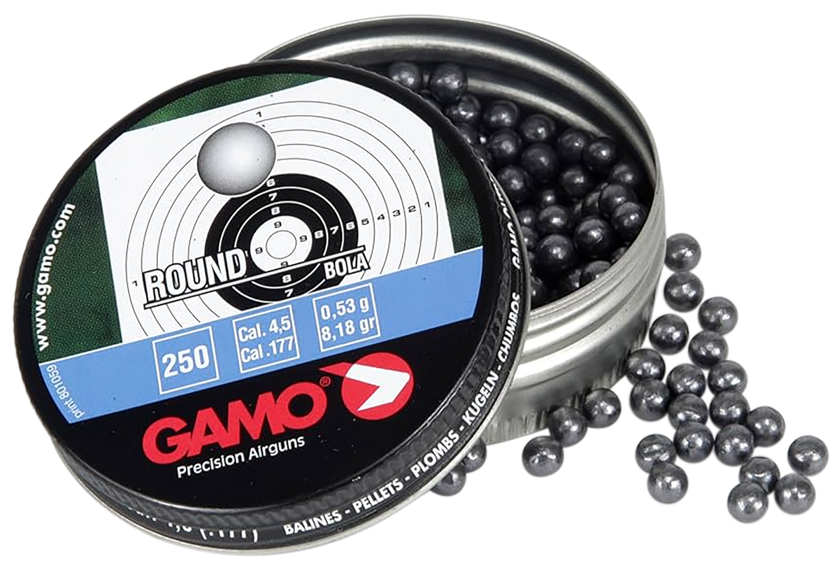 Gamo Roundball .177 8.2 gr Lead BBs - 250/Tin