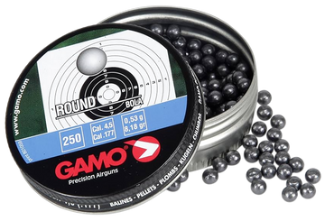Gamo Roundball .177 8.2 gr Lead BBs - 250/Tin