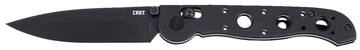 Columbia River CRKT M16-03XK 3.57" Folding Spear Point Plain Black EDP D2 Steel Black Grivory