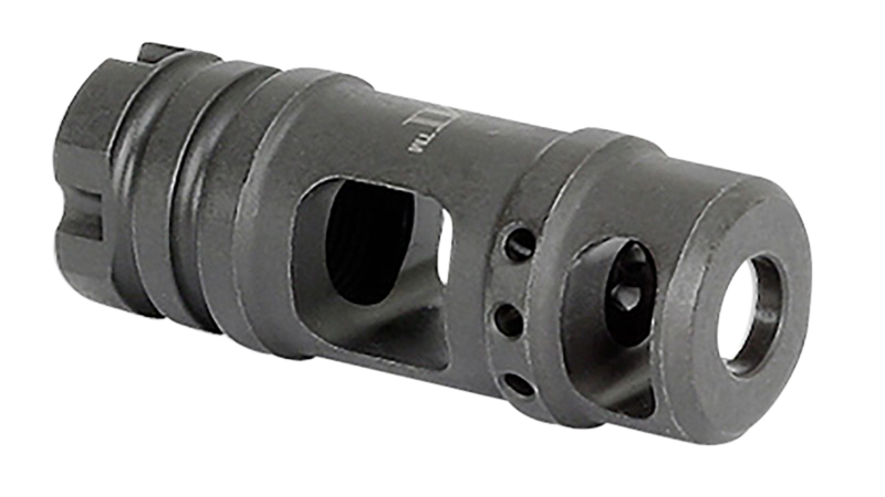 Midwest Industries MIMB6 Muzzle Brake 30 Cal M14x1 LH Black Phosphate Steel - AK-Platform