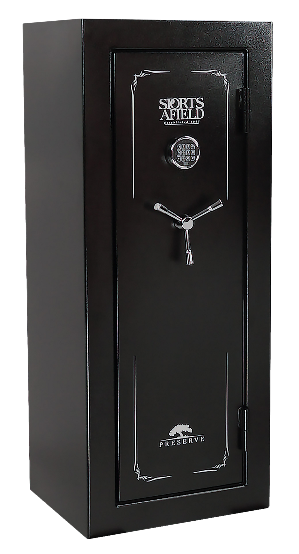 Sports Afield Preserve SA5924P 24+4 Fireproof Gun Safe 59x24x20 Black Steel