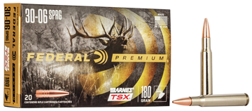 Federal Premium 30-06 Springfield 180gr Barnes TSX 20rd - Box or Case