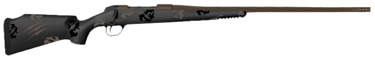 Fierce Firearms Twisted TI Rogue 300 PRC 20" 3+1 Bolt-Action Rifle - Black Cerakote / Trophy Camo