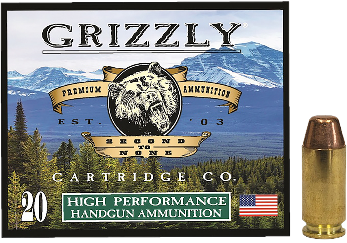 Grizzly Ammo 40 S&W 200gr Full Metal Jacket Flat Point 20 Rd - Box or Case