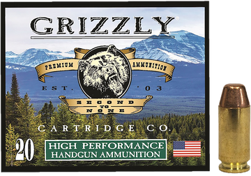 Grizzly Ammo 40 S&W 200gr Full Metal Jacket Flat Point 20 Rd - Box or Case