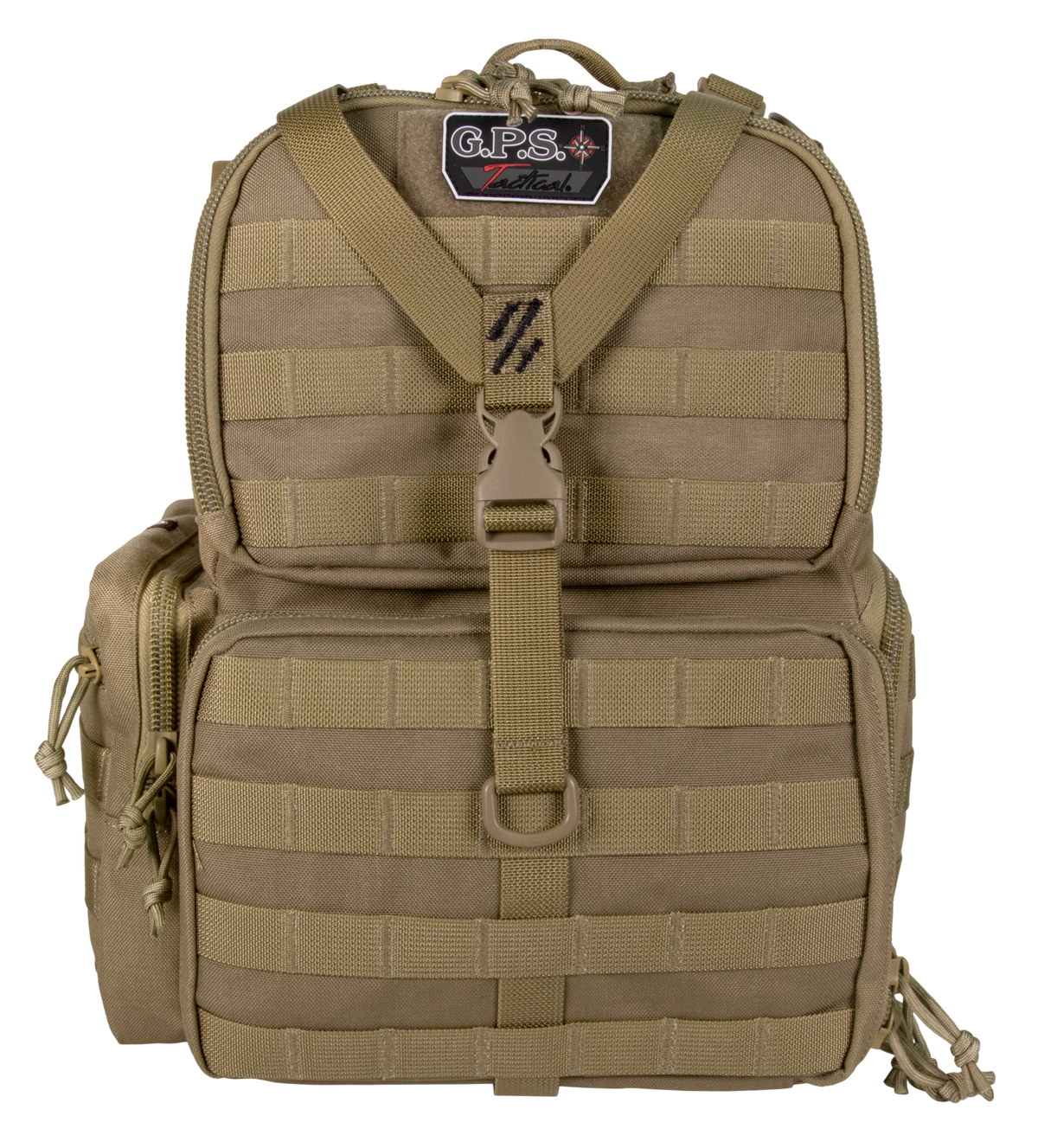 G*Outdoors Tactical Range Backpack Tan 1000D Nylon 3 Handguns