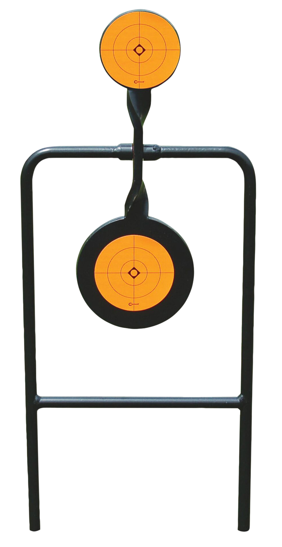 Caldwell Plink N' Swing Double Spin Handgun Target 4.25" Steel Black/Orange