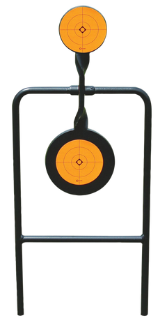 Caldwell Plink N' Swing Double Spin Handgun Target 4.25" Steel Black/Orange