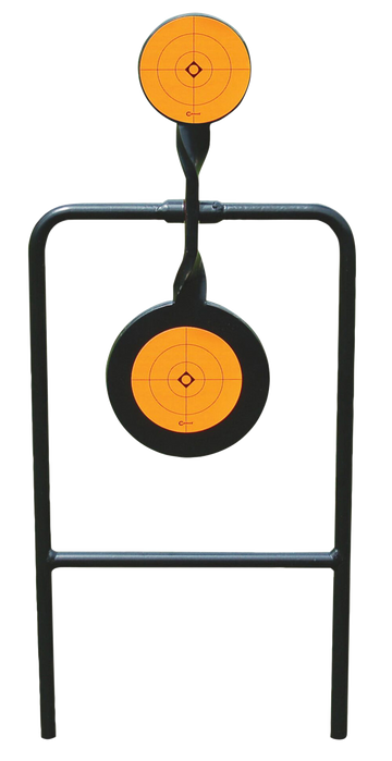 Caldwell Plink N' Swing Double Spin Handgun Target 4.25" Steel Black/Orange