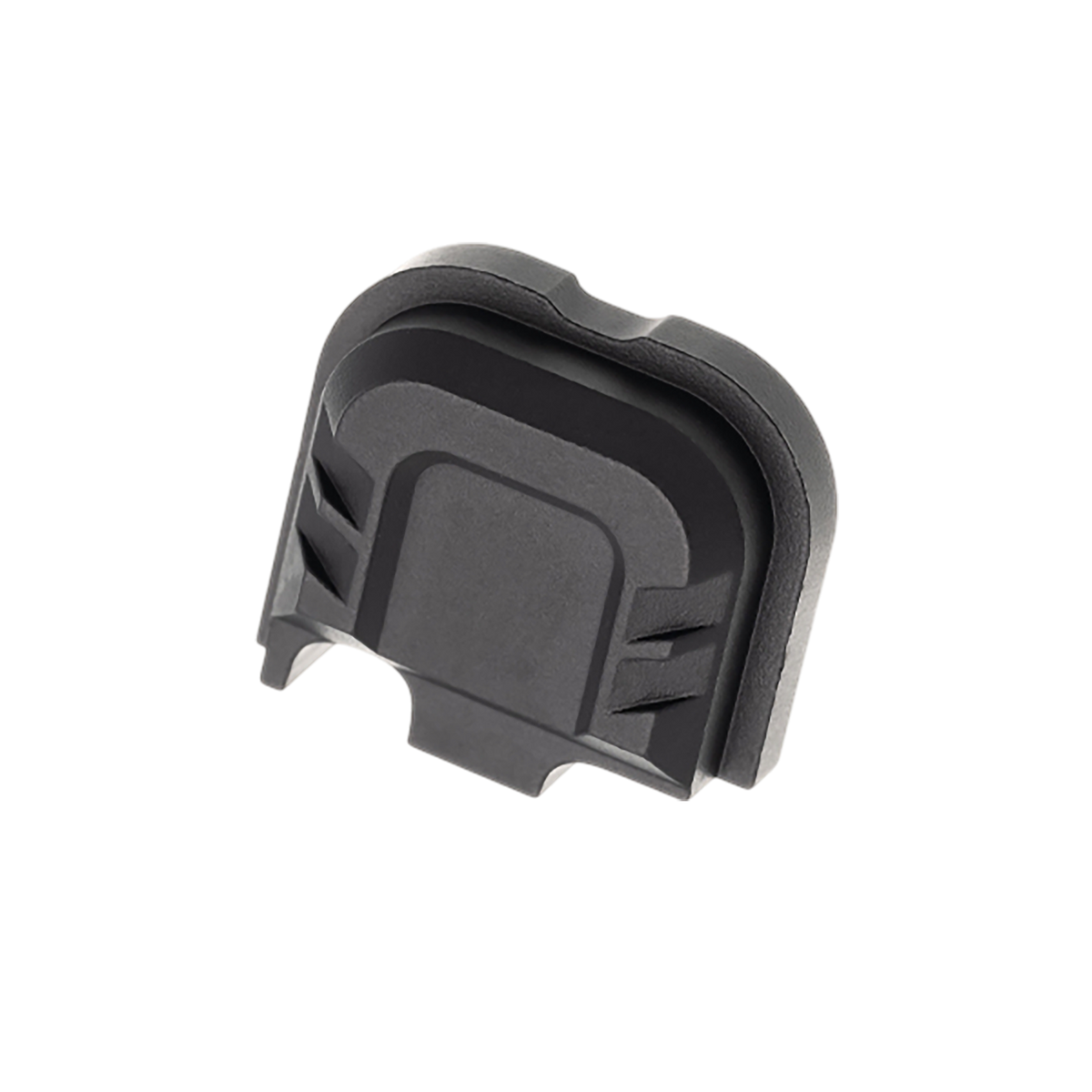 Tyrant CNC Slide Cover Plate Glock 43X/48 Black Aluminum - Chevron Design