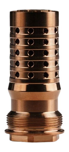 Q LLC Cherry Bomb Rear End XL M18x1 8.6 BLK Fast Attach Muzzle Brake