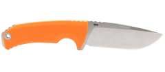S.O.G Tellus FX 4.20" Fixed Clip Point Plain Stonewashed Cryo 440C SS Blaze Orange Textured GRN Handle