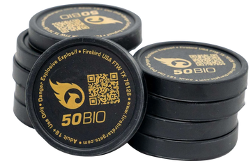 Firebird USA 50BIO 50mm Reactive Detonating Target - White Smoke - 10 Pack