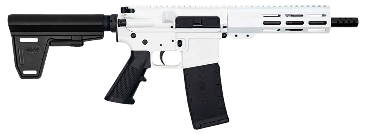 Great Lakes Firearms GL15 223 Wylde 7.50" 30+1 Semi-Auto AR-15 Pistol - White Cerakote