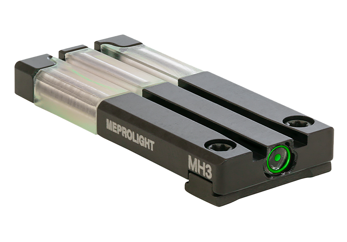 Meprolight FT Bullseye Rear Sight Green Tritium/Fiber Optic Glock MOS